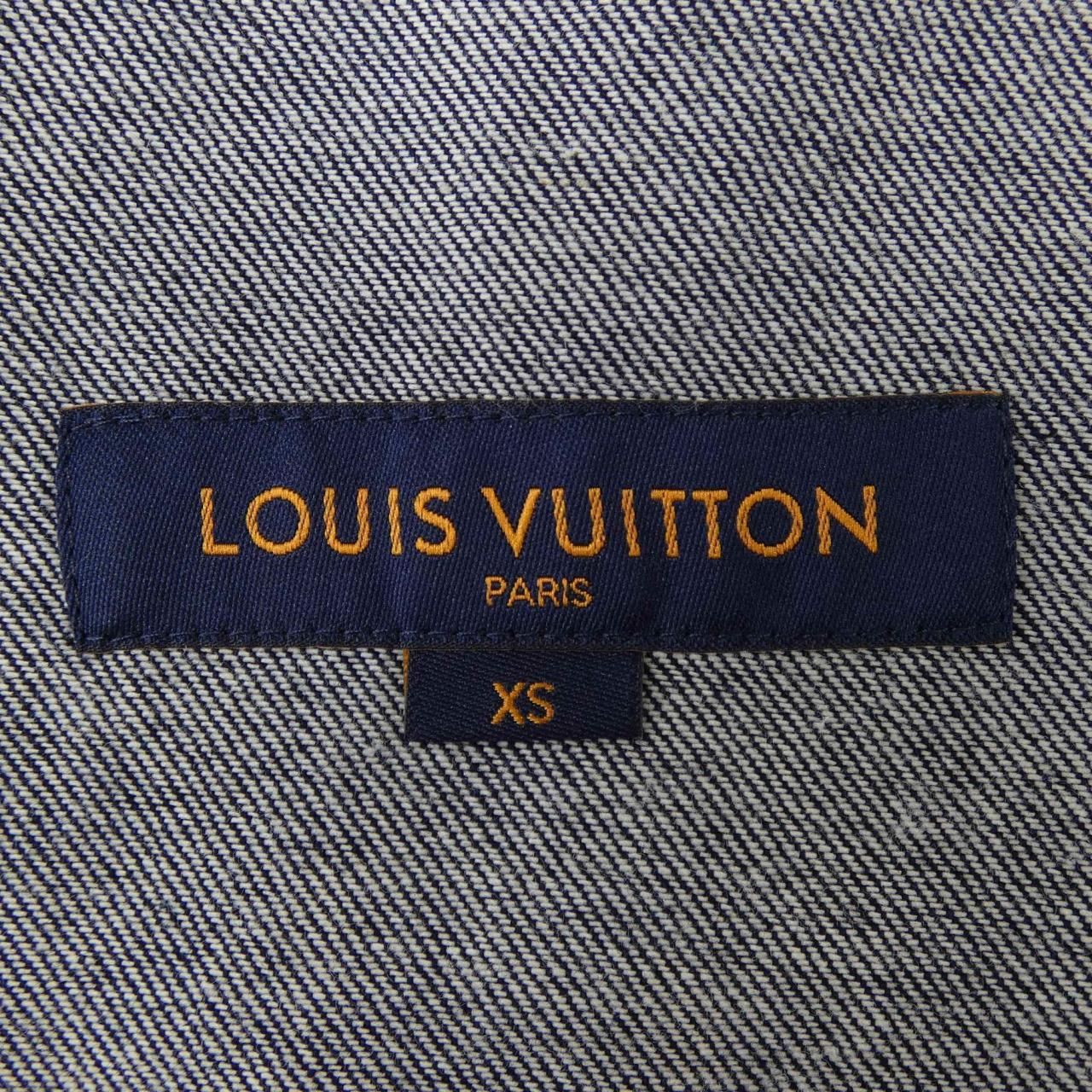 Louis Vuitton LV Leaf Denim Baseball Shirt — view 4