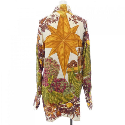 Hermes Vintage Passiflores Twill Reine Shirt — view 2