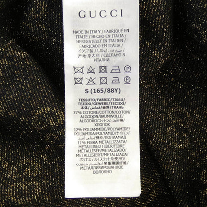 Gucci GG Cotton Lame Fabric Top Knit Sweater — view 3