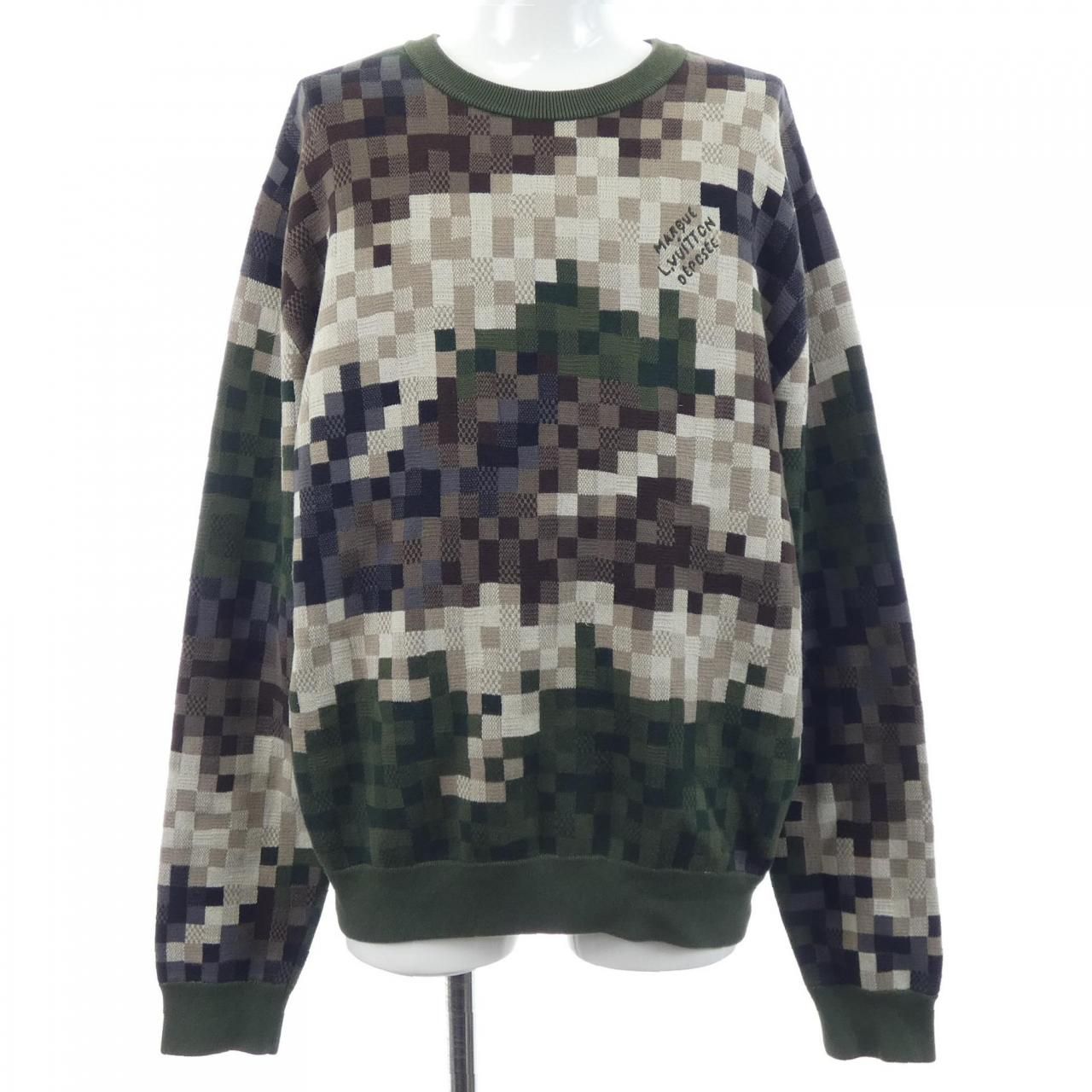 Louis Vuitton Damoflage Cotton Pullover Knit Sweater