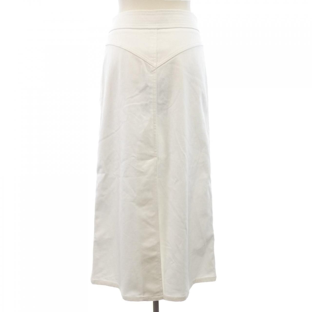 Louis Vuitton Cotton Gabardine Button Down Midi Skirt — view 2