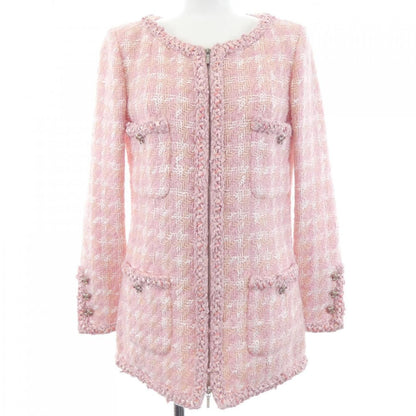Chanel Collarless Jacket White
