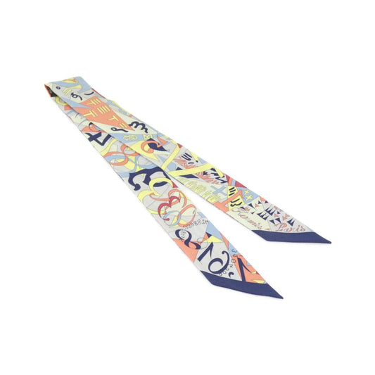 Hermes le Nombre D'or Twilly Scarf