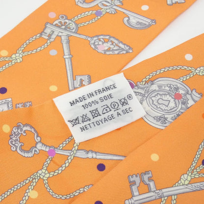 Hermes les Cles a Pois Twilly Scarf — view 5