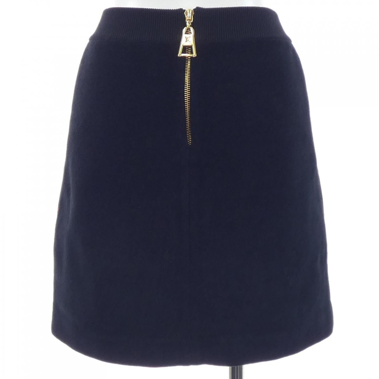 Louis Vuitton Monogram Wool Knit a Line Skirt — view 2