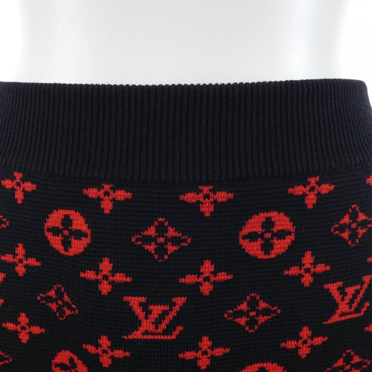 Louis Vuitton Monogram Wool Knit a Line Skirt — view 5