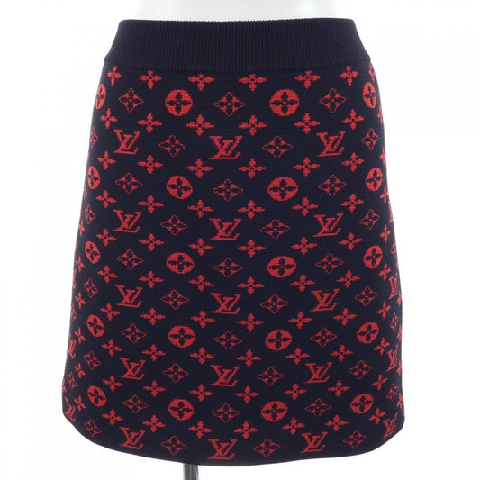 Louis Vuitton Monogram Wool Knit a Line Skirt