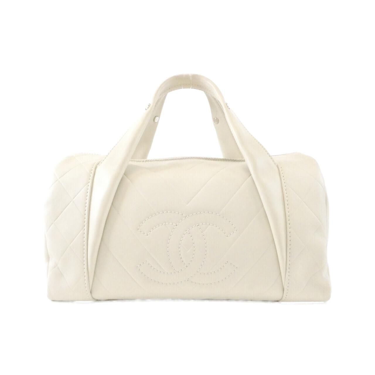 Chanel Boston Bag Travel Bags White