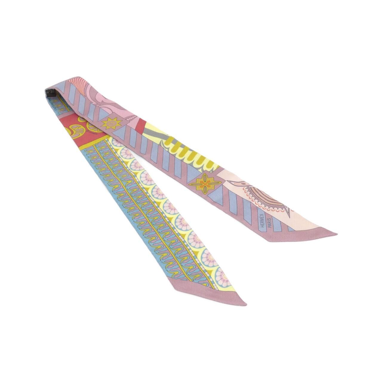 Hermes Geometrie Cretoise Twilly Scarf