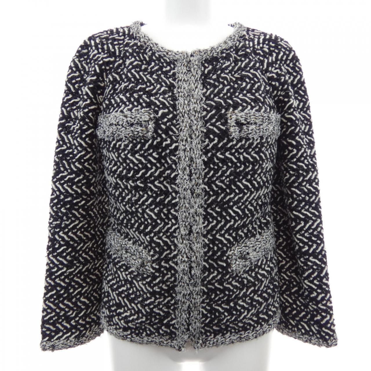 Chanel Collarless Jacket Black