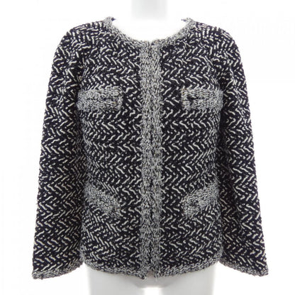 Chanel Collarless Jacket Black