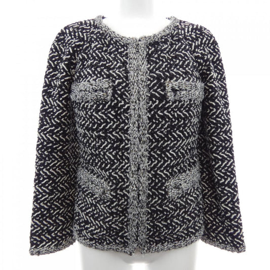 Chanel Collarless Jacket Black