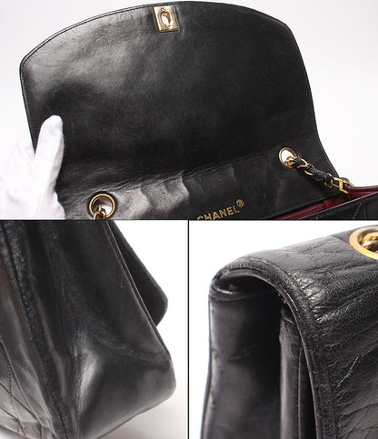 Chanel Chain Shoulder Bag Gold Single Flap Diana 25 Quilted Lambskin — view 7