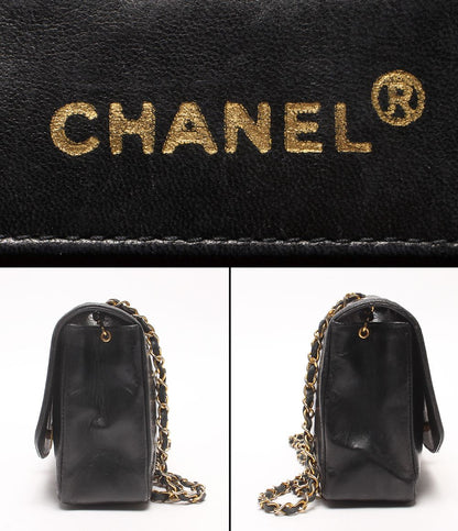 Chanel Chain Shoulder Bag Gold Single Flap Diana 25 Quilted Lambskin — view 4