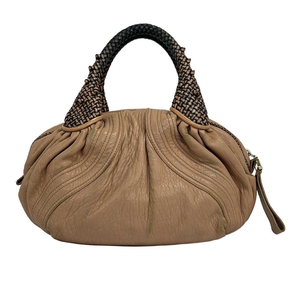 Fendi Handbag Mini Spy Bag Pink Beige Leather — view 3
