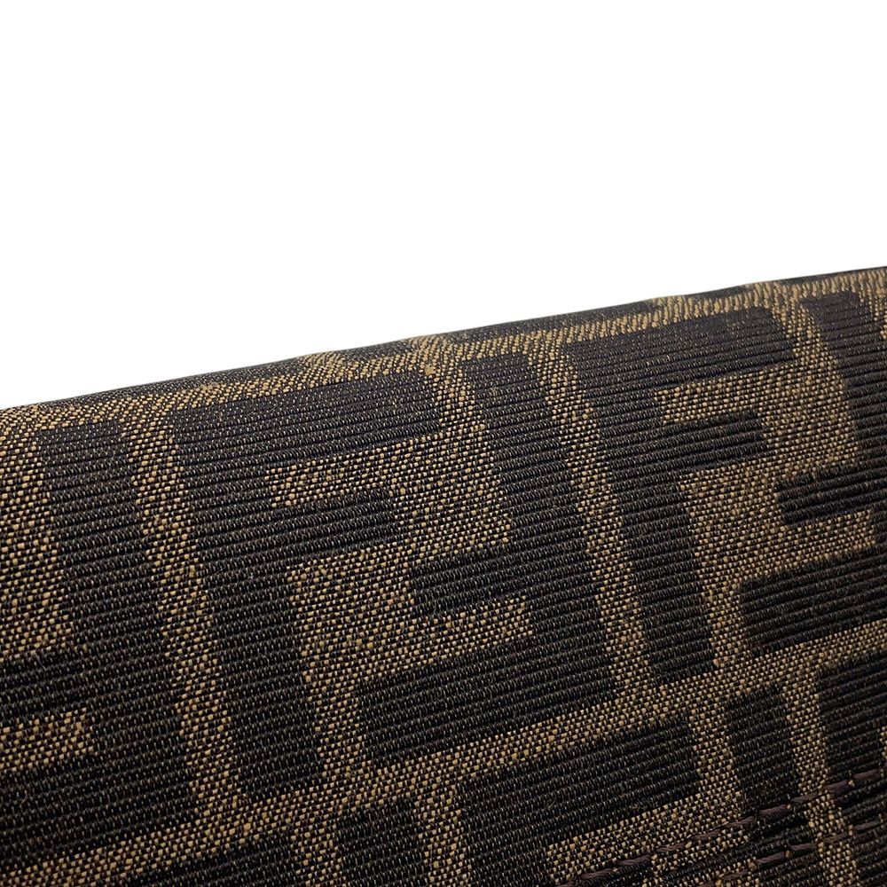 Fendi Roll FF Jacquard Mini Canvas Leather 2-Way Shoulder — view 7