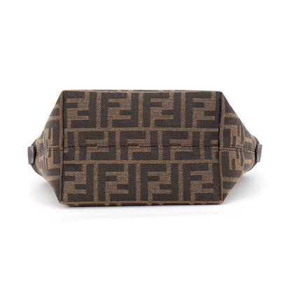 Fendi Roll FF Jacquard Mini Canvas Leather 2-Way Shoulder — view 3