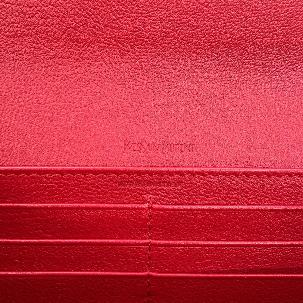 Saint Laurent Paris Wallet YSL Logo Leather — view 9