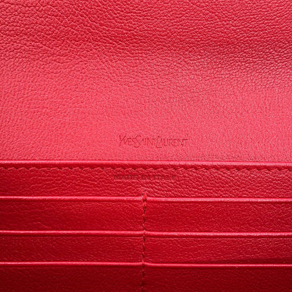 Saint Laurent Paris Wallet YSL Logo Leather — view 9