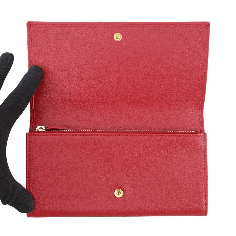 Saint Laurent Paris Wallet YSL Logo Leather — view 4
