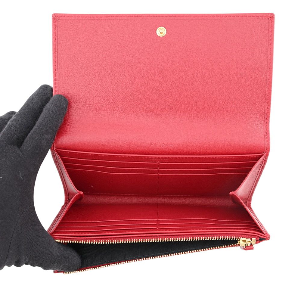 Saint Laurent Paris Wallet YSL Logo Leather — view 5