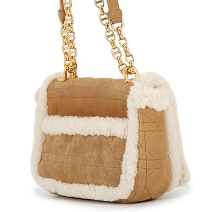 Dior Shoulder Bag Cannage Shearling — view 2