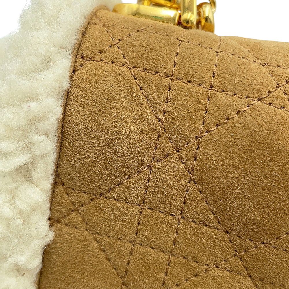 Dior Shoulder Bag Cannage Shearling — view 7