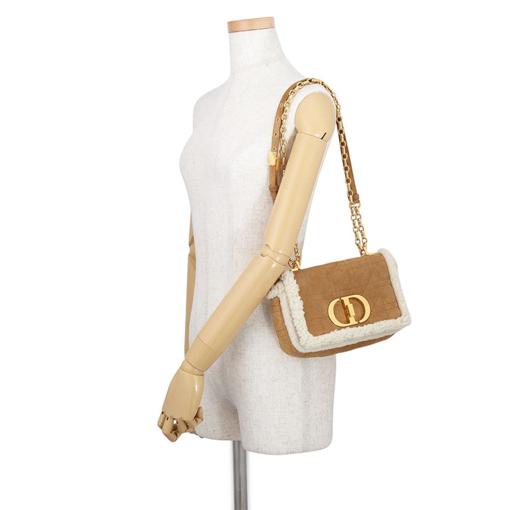 Dior Shoulder Bag Cannage Shearling — view 4