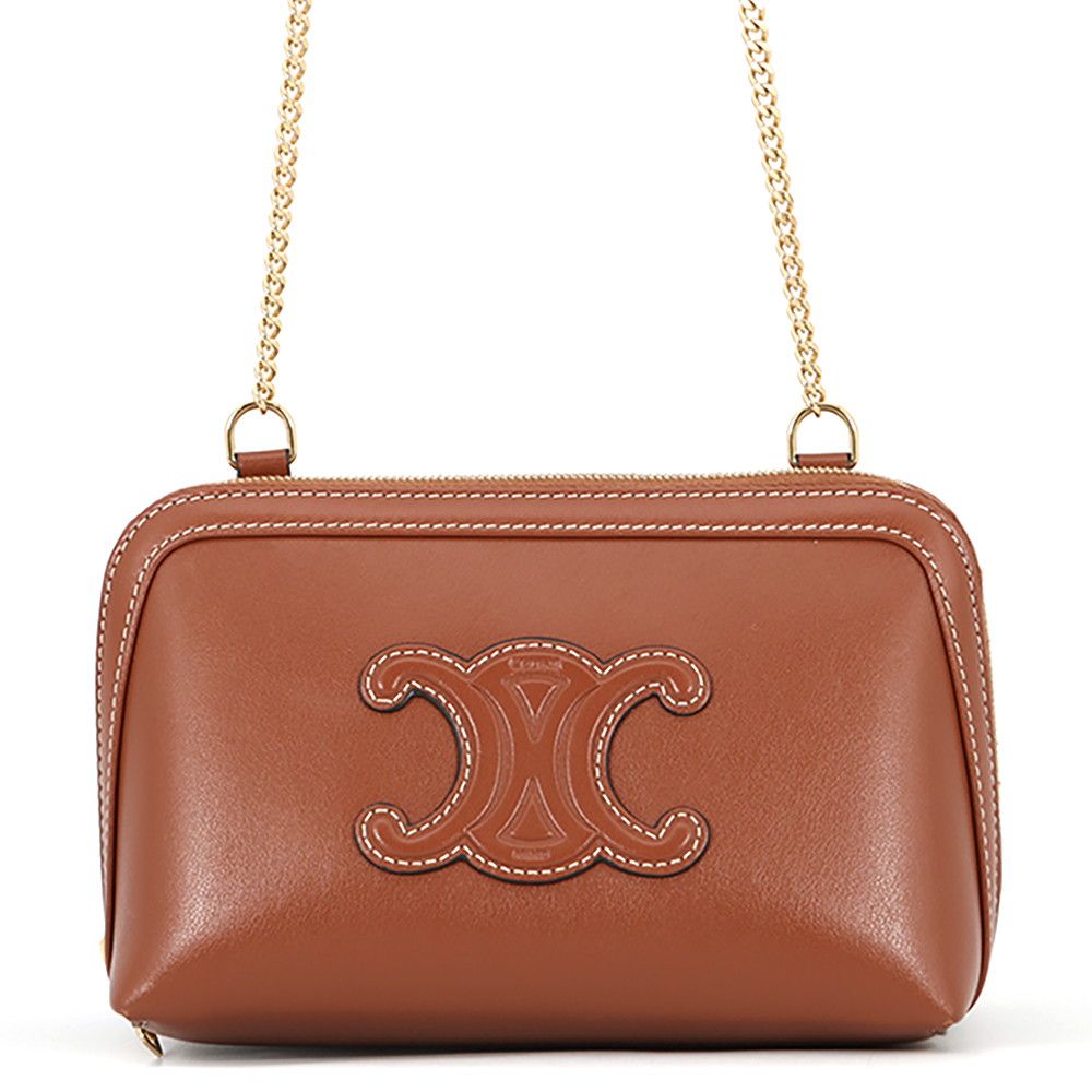 Celine Chain Shoulder Bag Cuill Triomphe Clutch
