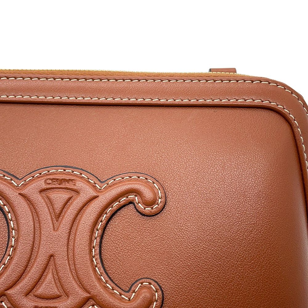 Celine Chain Shoulder Bag Cuill Triomphe Clutch — view 6