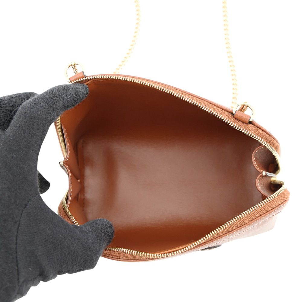Celine Chain Shoulder Bag Cuill Triomphe Clutch — view 5