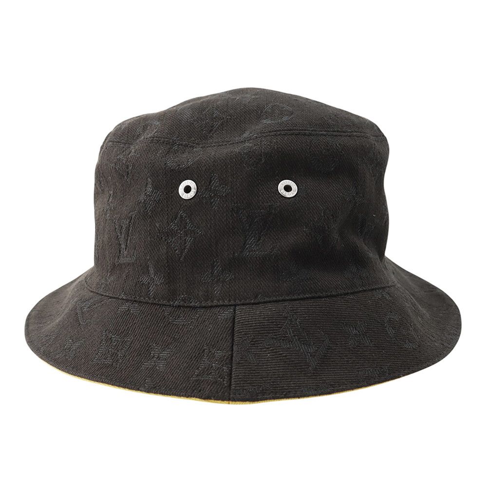 Louis Vuitton Hat Reversible Bucket Hat 58 Hat Black — view 2