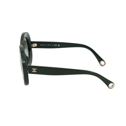 Chanel Sunglasses Round CC Logo Pearl Chain with Eyewear — view 2