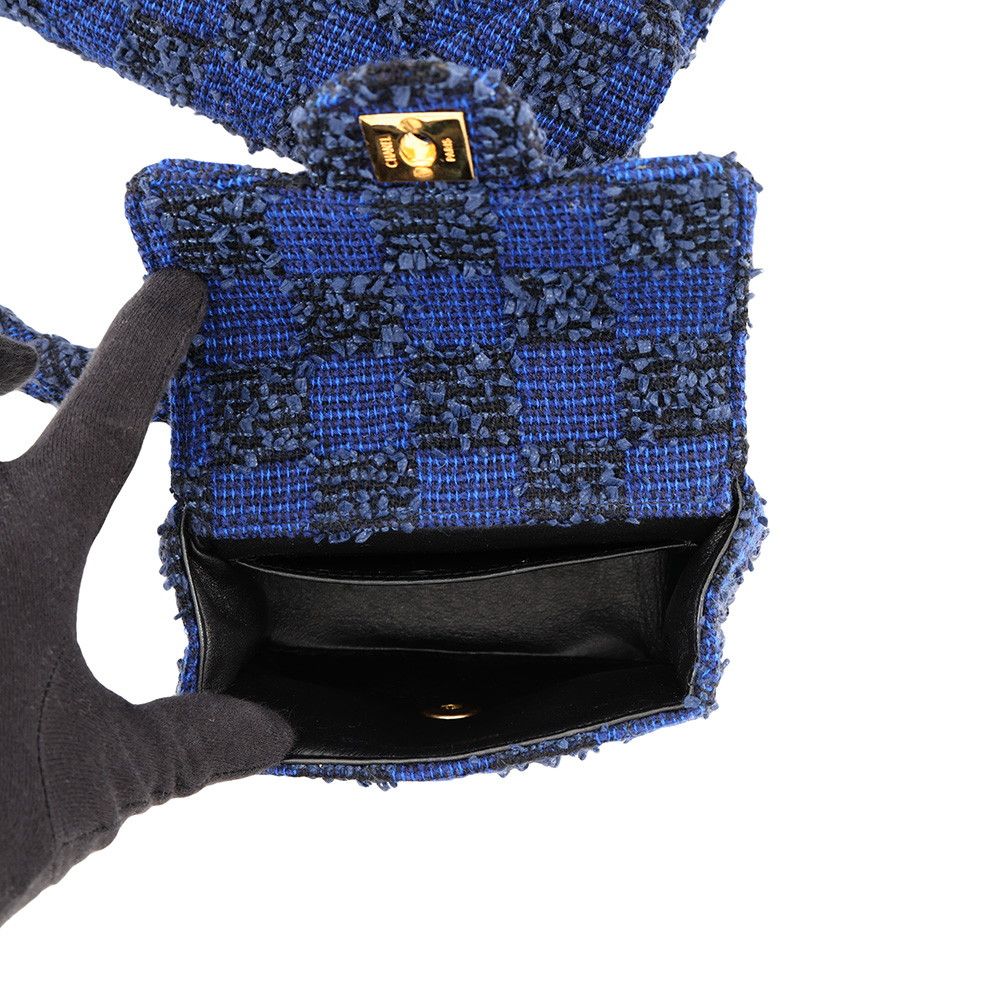 Chanel Handbag CC Logo Quilted Parent and Childbag Tweed — view 6