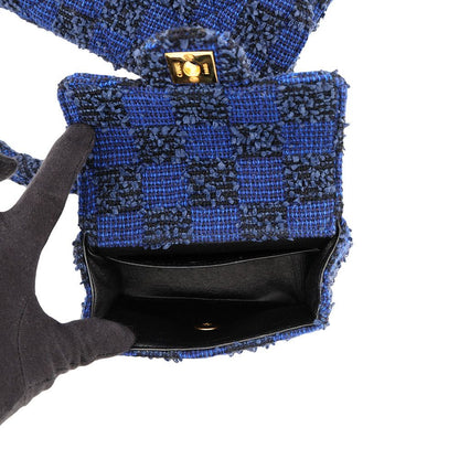 Chanel Handbag CC Logo Quilted Parent and Childbag Tweed — view 6