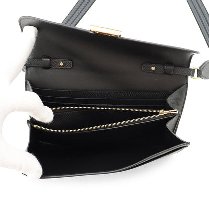 Hermes Wallet Constance Tougo Sangle Cordage Black Gold Epsom — view 6