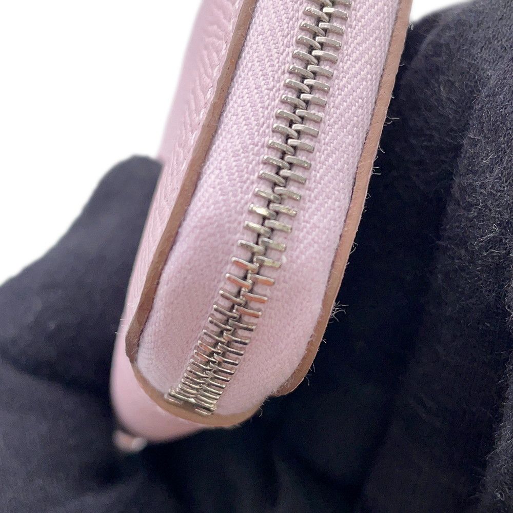 Hermes Coin Case Azap Compact Silk in Mauve Sylvestre Silver Epsom — view 5