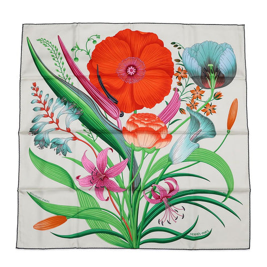 Hermes Scarf Carre 90 Bouquet Finale Final Silk FW