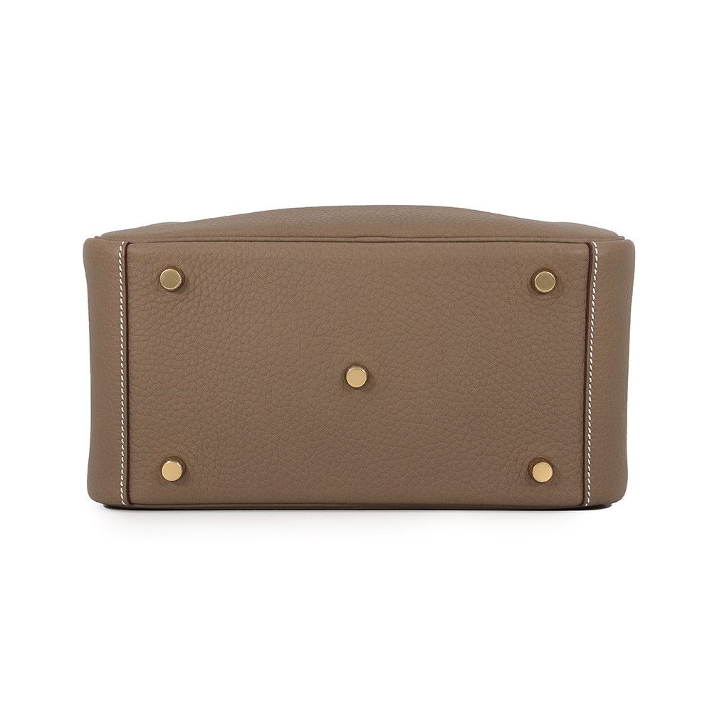 Hermes Lindy 26 Etoupe Gold Taurillon Clemence 2-Way Shoulder — view 3
