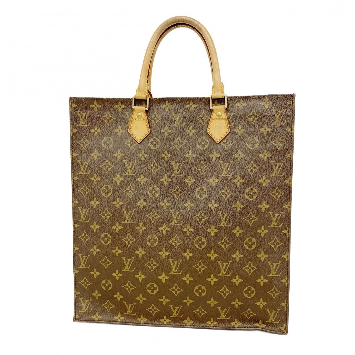 Louis Vuitton Tote Monogram Sac Plat Brown