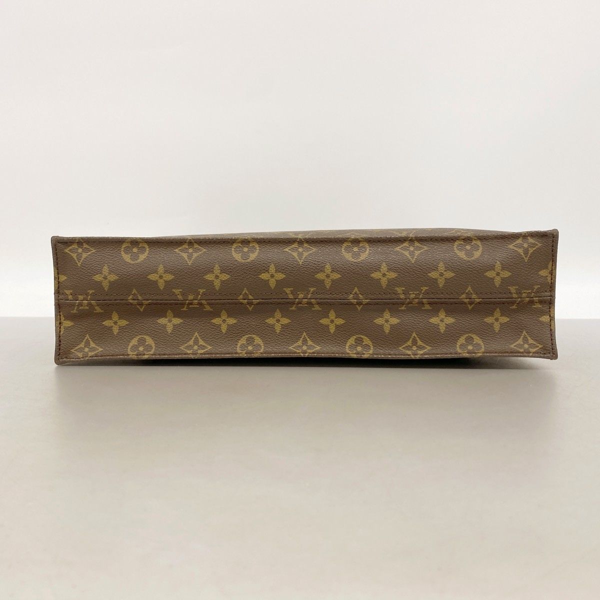 Louis Vuitton Tote Monogram Sac Plat Brown — view 3