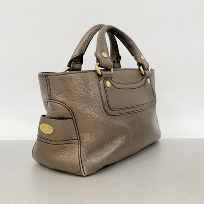 Celine Handbag Bag Leather Brown Gold — view 2