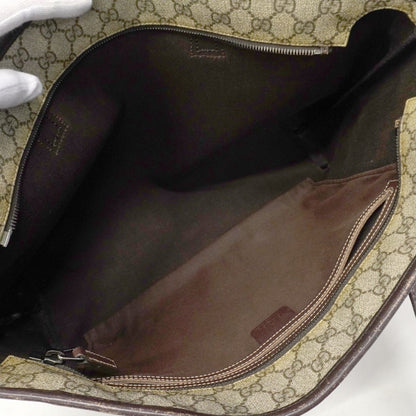 Gucci Tote GG Supreme Brown Silver — view 4