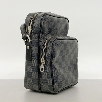 Louis Vuitton Shoulder Bag Damier Graphite Rem Black Gray — view 2