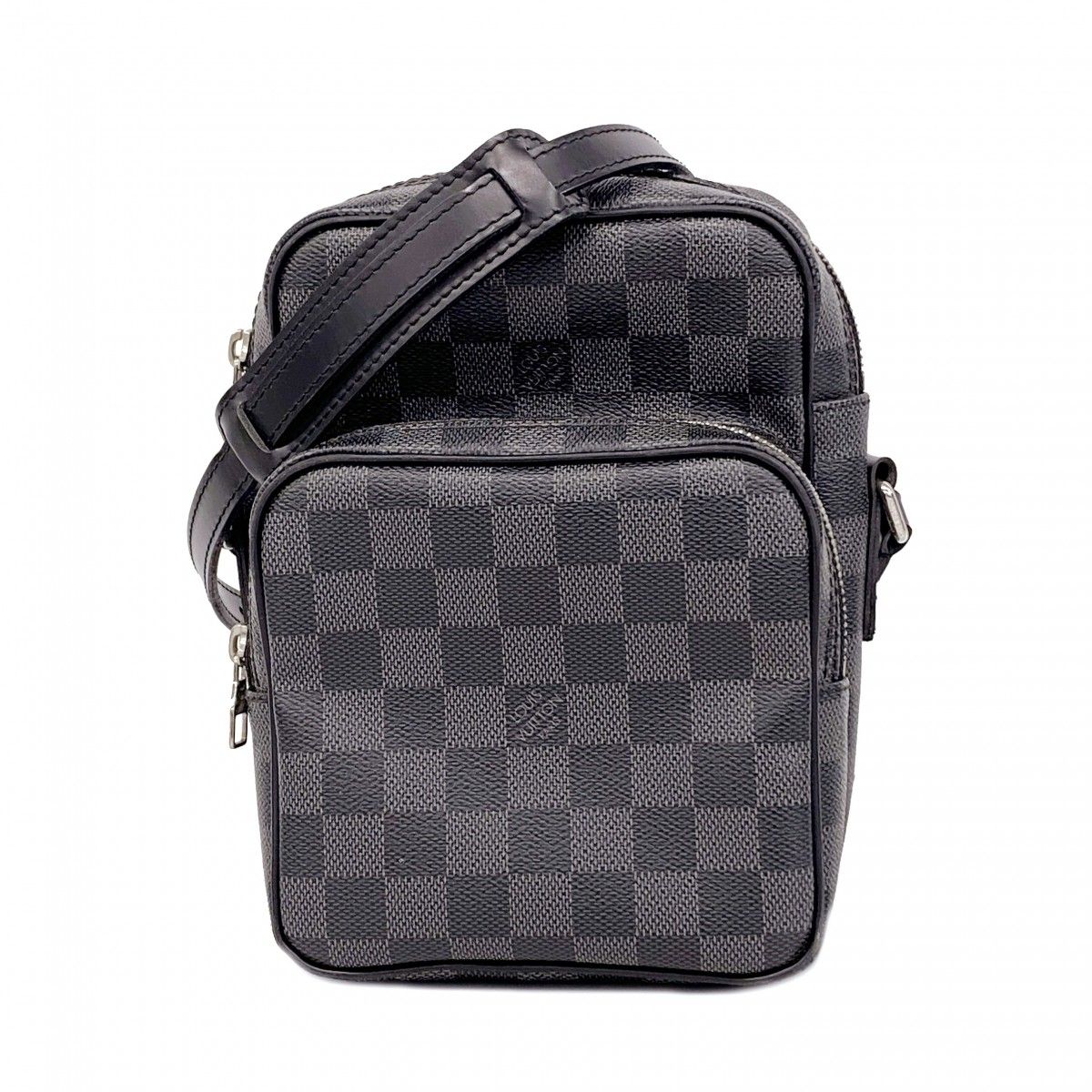 Louis Vuitton Shoulder Bag Damier Graphite Rem Black Gray