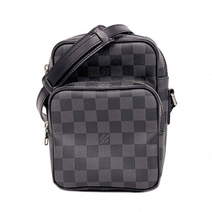 Louis Vuitton Shoulder Bag Damier Graphite Rem Black Gray