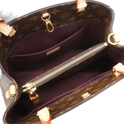Louis Vuitton Handbag Monogram Mont MM Brown 2-Way — view 4