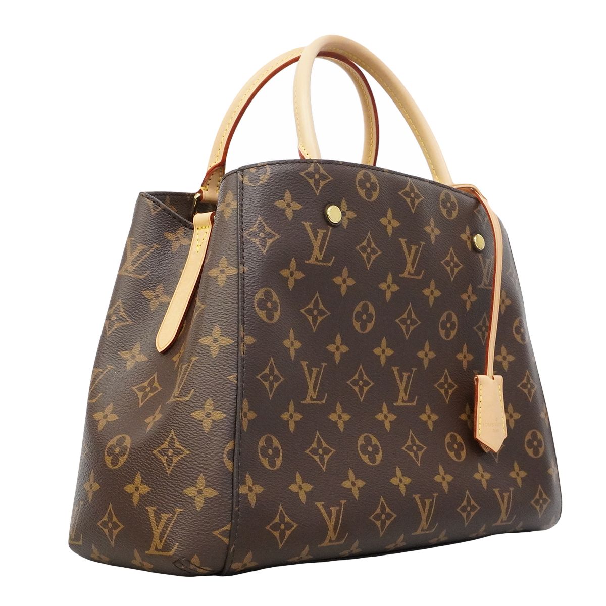 Louis Vuitton Handbag Monogram Mont MM Brown 2-Way — view 2