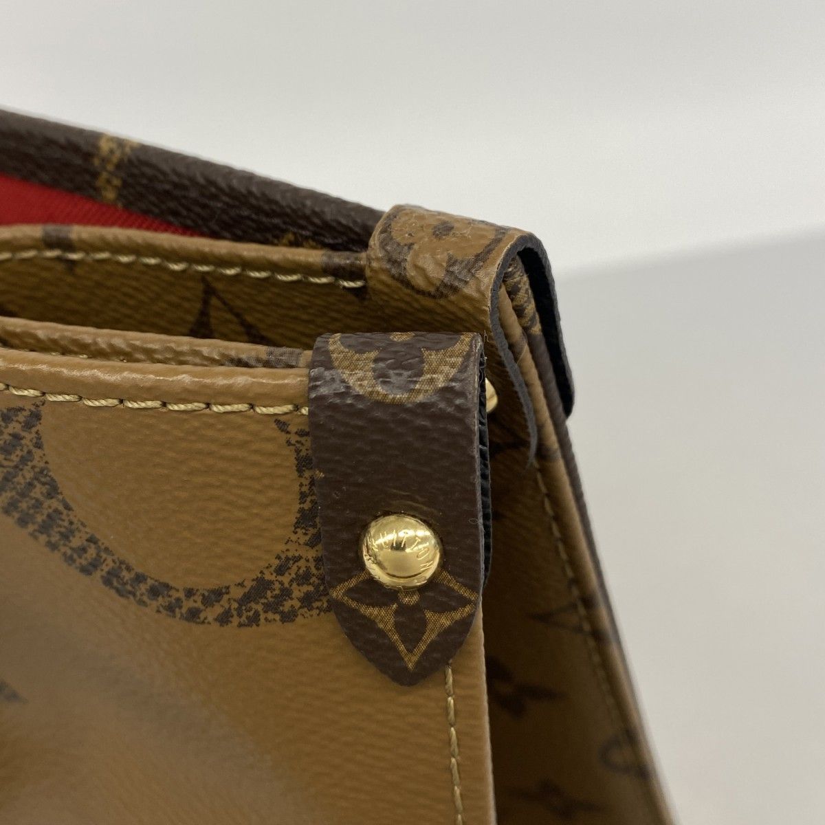 Louis Vuitton Tote Monogram Giant Reverse On The Go MM Brown 2-Way — view 6