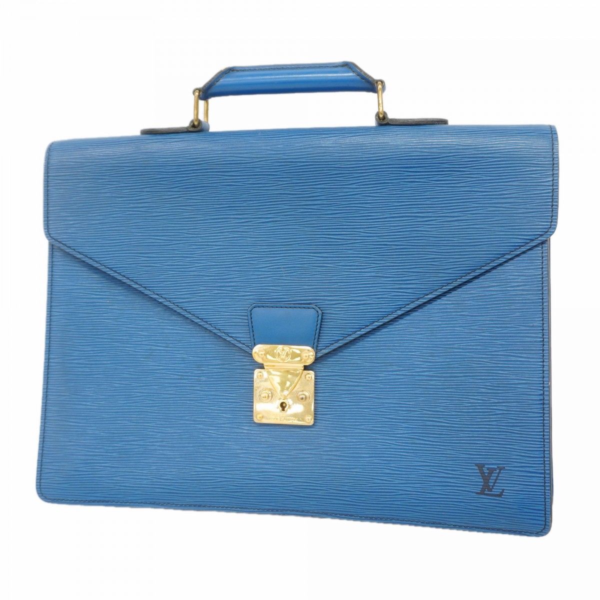 Louis Vuitton Briefcase Epi Blue